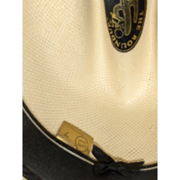 Roundup Rodeo King Long Oval Straw Cowboy hat size 7 - Picture 8 of 9